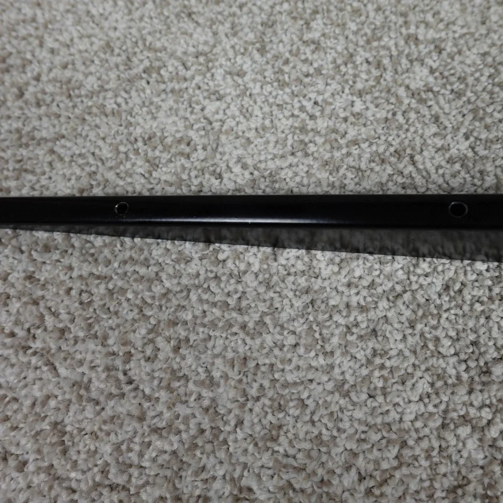 Black Metal 18.5 Inch Slotted Wall Shelf Bracket Tapered Support Dual Trak‎
